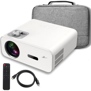 Reevi 2024 Model 4K Support - Mini beamer - Streamen vanaf je smartphone IOS&Android - 11000 Lumen - Projector - Incl Hdmi kabel & 2 ingebouwde speakers