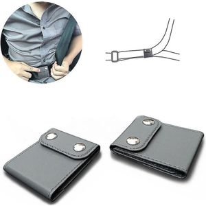 (Grijs) 2 stuks Veiligheidsgordel versteller - universele auto gordelafdekking sclips, comfort automatische schouder -nekbeschermer - riempositioneerder - vergrendelingsclip