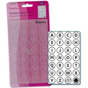 Crafts-Too embossing folder letters hoofdletters alfabet CTFD3011 Alphabet Uppercase - mal