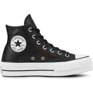 Converse Chuck Taylor All Star Lift Hi Sneakers - Leren Sneaker - Dames - Zwart - Maat 42