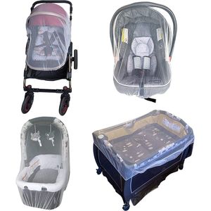 Enovoe® Muggennet kinderwagen - Stevig & Ideaal voor wieg, Pack N Plays & Draagbaar Minibedje (Wit)