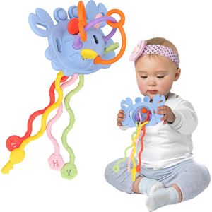 Rooly® Baby Speelgoed - Montessori Speelgoed - Speelgoed 1 Jaar - Bijtketting - Bijtring - Rammelaar - Kinderspeelgoed - Sensorisch Speelgoed - Educatief Speelgoed