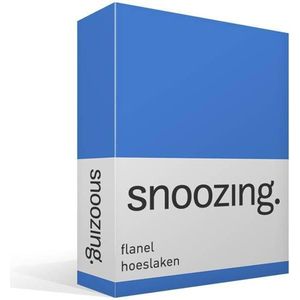 Snoozing - Flanel - Hoeslaken - Eenpersoons - 90x220 cm - Meermin