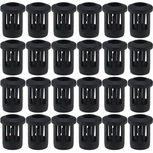 Allecto Premium - LED Houder 5mm - 100 Stuks - Licht Emitting Diode - Montage - Display Panel - Zwart Base - Lamp Socket