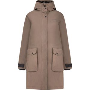 Didriksons ILSA WNS PARKA Dames Outdoorjas - Mocha Brown - Maat 46