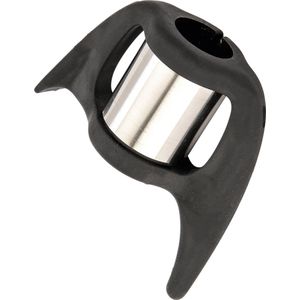 Gastrock Wandelstokhouder – Ingrid – Zwart en zilver - Diameter 17,5 / 22,5 mm