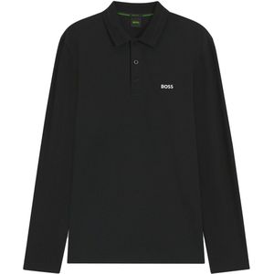 Poloshirt - Effen - Katoen - Lange Mouw - Normale Pasvorm