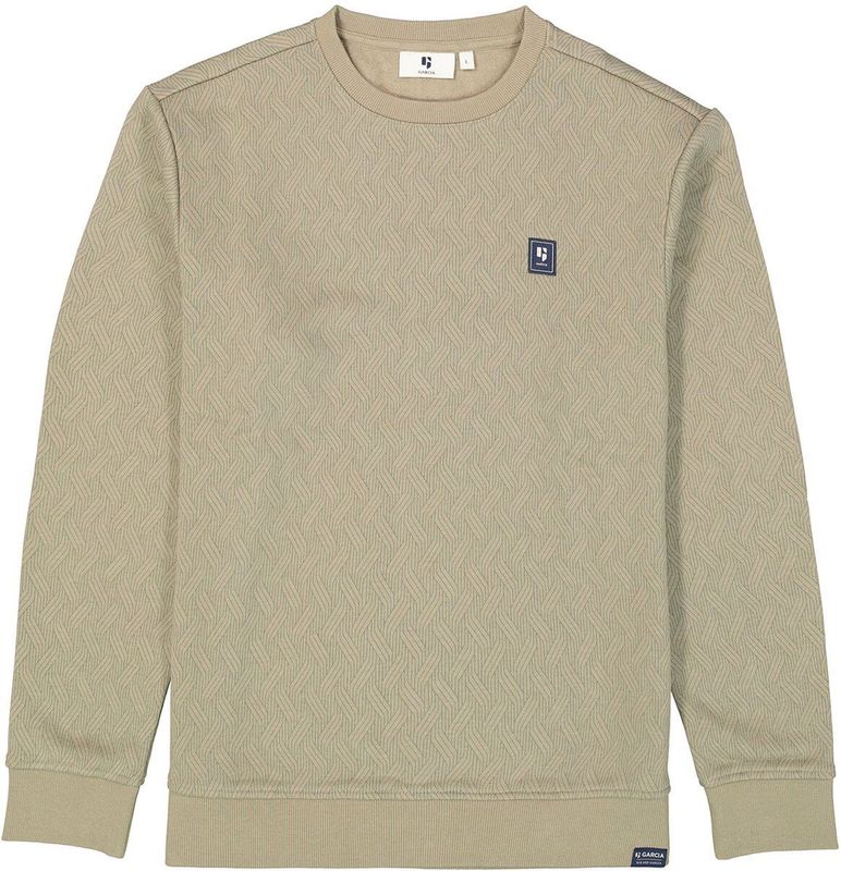 GARCIA - Sweater - Groen - Regular Fit
