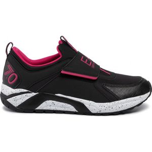 EA7 Emporio Armani - Dames Sneakers - Sportschoenen - X8X035 XK062 A589 - Zwart / Roze - Maat EU 40 / 39,5 (US 7)