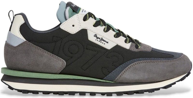 Pepe Jeans - PMS600003 - Aangesloten Schoenen - Blauw - Leer - Plat - Veters