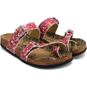 GOBY - Flowers - Slippers - Sandalen -Hoge kwaliteit - Handmade - Maat 36