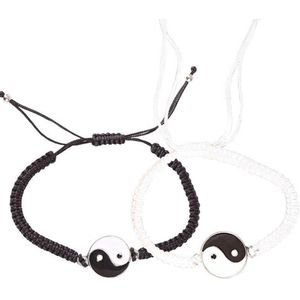 Kasey - Vriendschapsarmbandjes - Vriendschap Cadeau - Vriendschapsarmbandjes Voor 2 - BFF armband voor 2 - Yin Yang