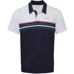 CRAGHOPPERS NosiLife Pro Korte Mouwen Polo Heren - Optic White / Blue Navy - XL