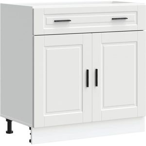 vidaXL - Keuken - onderkast - ""Porto"" - bewerkt - hout - wit