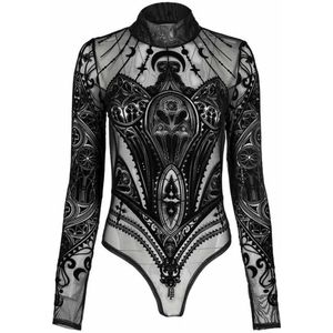 Restyle - Cathedral Corset Bodysuit - 4XL - Zwart