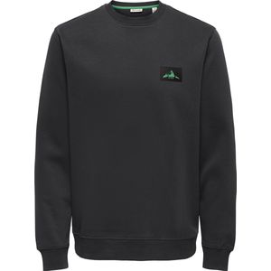 ONLY & SONS - Sweater - Zwart - 100% Katoen - Lange Mouwen