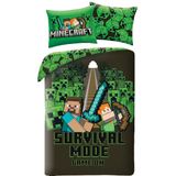 Minecraft - Dekbedovertrek - 140 x 200 cm - 70 x 90 cm - Polyester