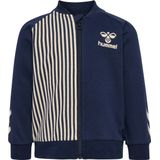 Hummel Cardigan - hmlGestreept jack met rits - Black Iris - Hummel - 4 jaar (104) - Cardigan