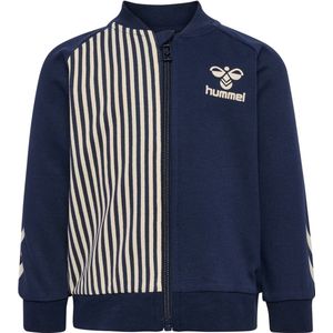 Hummel Cardigan - hmlGestreept jack met rits - Black Iris - Hummel - 4 jaar (104) - Cardigan
