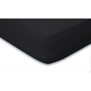 Elegance Hoeslaken Katoen Perkal 35cm Hoekhoogte - zwart 70x200cm