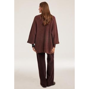 DIDI Dames Cardigan Cuore Mid brown maat 42/44