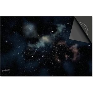 Inductie beschermer 90x52 - afdekplaat inductie mat - Dietrix Kookplaat beschermer - Exclusief - Zwart - Sterren