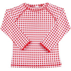 Ducksday - UV-werend Zwemshirt - promo - UPF50+ - sneldrogend - lange mouwen - meisje - Star - maat 134/140