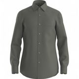 BOSS - HANK - Slim Fit Overhemd - Gemêleerd - Kentkraag