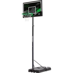Salta Forward – Basketbalpaal voor kinderen – Verstelbare hoogte 230 - 305 cm – Verrijdbaar basketbalstandaard met basketbalring – Zwart