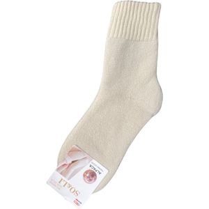 green-goose® Alpaca Damessokken - 1 Paar - Maat 35-38 - Beige - 95% Alpaca Wol - Heerlijk Zacht - Uitstekende Kwaliteit - Lekker Warm en Rekbaar