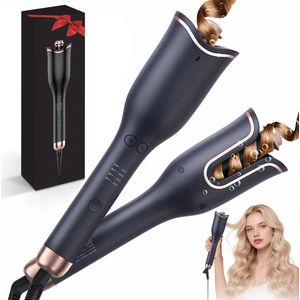 SANORUM® Automatische Krultang met Ionentechnologie – 4 Temperatuurstanden (160–220 °C), Grote Krullen, Turmaline Keramische Coating, Snelle Opwarming & Langdurige Styling