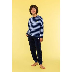 Woody - Jongens/Heren Pyjama - Blauw Gestreept
