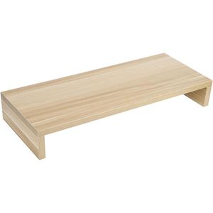 Houten laptop en schermverhoger voor thuiskantoor - 195 x 78 x 3 inch .