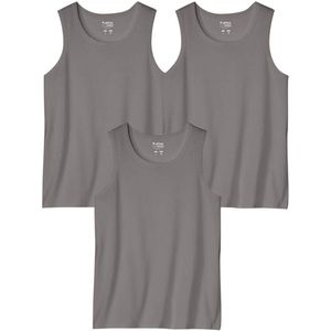 ATLAS FOR MEN - Set van 3 effen tanktops - Heren - Verkrijgbaar in grote maten - L