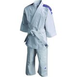 Judopak Adidas voor kinderen | meegroeipak J200 | wit (Maat: 100 - 110)
