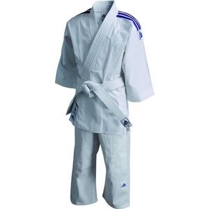 Judopak Adidas voor kinderen | meegroeipak J200 | wit (Maat: 100 - 110)