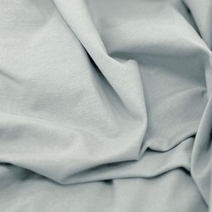 Kayori Tara Hoeslaken Jersey Stretch - 90-100x200-220cm - Matrasdikte 35cm - Rondom Elastiek - Biologisch Katoen - Strijkvrij - Lichtblauw