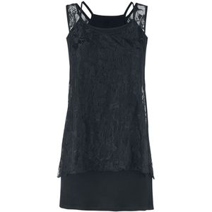 Forplay Laced 2 in 1 Top Dames Top - zwart - XL