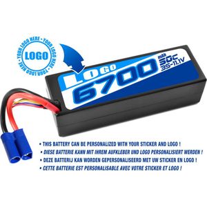 Private Label - Power Racing 50C - 6700Mah - 3S - 11,1V - EC-5 - Hard Case