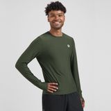 Rogelli Essential Heren Hardloopshirt Lange Mouwen - Sportshirt - Groen