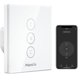Slimme Wlan Rolluikschakelaar met Spraakbesturing en App Controle - Compatibel met Alexa, Google Assistant, Siri