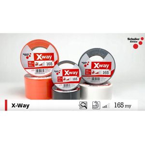 X-WAY Schuller Schilder Tape voor Gevels 48mm x 50m - Zilver