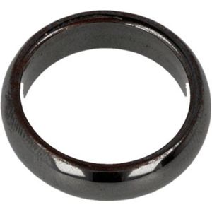 Hematiet edelsteen ring 6 mm - 22