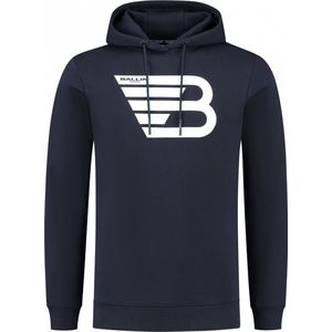 Ballin Amsterdam - Heren Slim fit Sweaters Hoodie LS - Dark Blue - Maat S