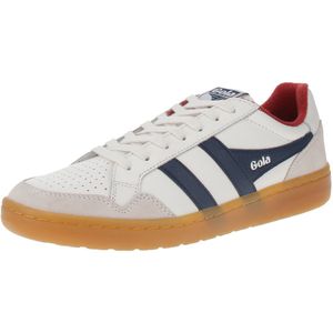 Gola - Eagle '86 - Herensneaker - Wit-Zwart-Diep-Rood-Gum