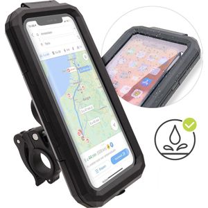 iMoshion Telefoonhouder Fiets Waterdicht - GSM Houder - Fiets Accessoires - 360 Graden Rotatie - Universeel - Ook Geschikt Voor Scooter en Motor - Zwart