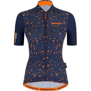 Santini Fietsshirt Korte mouwen Blauw Dames - Delta Pietra S/S Jersey For Women Nautica Blue - XL