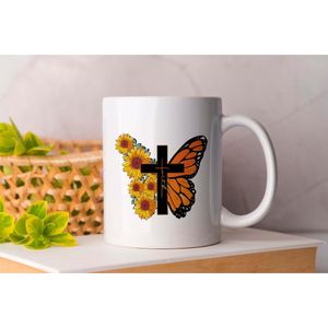 Mok Faith - Butterflies - ButterflyBeauty - GardenVisitors - Gift - Cadeau - NatureWings - Vlinders - Vlinderpracht - NatuurVleugels - FladderBy