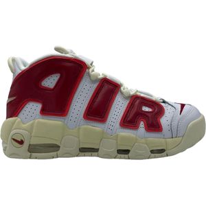 Nike - Air More Uptempo - Sneakers - Mannen - Wit/Rood - Maat 42
