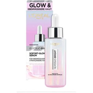 L'Oreal Paris Glycolic Bright Glow Serum voor een egalere, stralende huid 30ml
